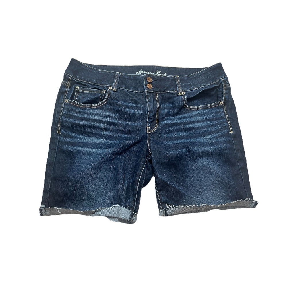 American Eagle Artist Cutoff Shorts Dark Wash Size 14